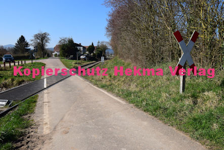 Kapellen-Drusweiler (Pfalz) Eisenbahn - Bahnübergang BÜ - 1340 - Dorfstraße