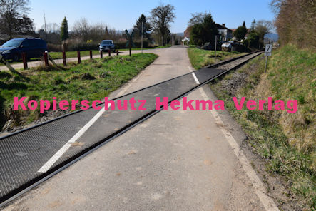 Kapellen-Drusweiler (Pfalz) Eisenbahn - Bahnübergang BÜ - 1340 - Dorfstraße