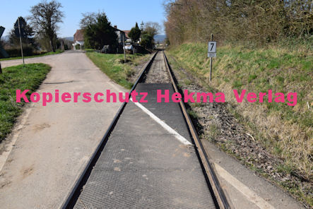 Kapellen-Drusweiler (Pfalz) Eisenbahn - Bahnübergang BÜ - 1340 - Dorfstraße