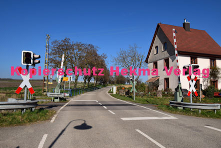 Kapellen-Drusweiler (Pfalz) Eisenbahn - Bahnübergang BÜ 7,9 - Raiffeisenstraße