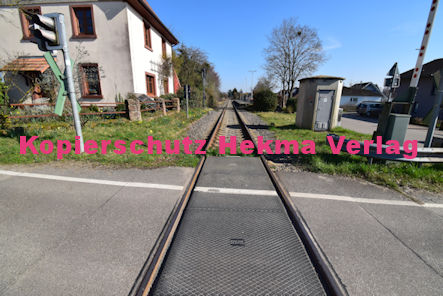Kapellen-Drusweiler (Pfalz) Eisenbahn - Bahnübergang BÜ 7,9 - Raiffeisenstraße
