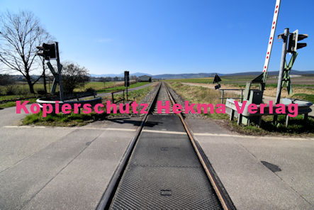 Kapellen-Drusweiler (Pfalz) Eisenbahn - Bahnübergang BÜ 7,9 - Raiffeisenstraße