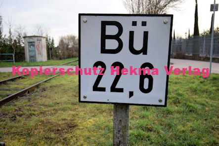 Landau Pfalz Eisenbahn - Landau Bahnübergang 1141 BÜ 22,6 - Rodenweg
