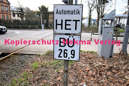Landau Pfalz Eisenbahn - Landau Bahnübergang BÜ 26,9 - Schloßstraße