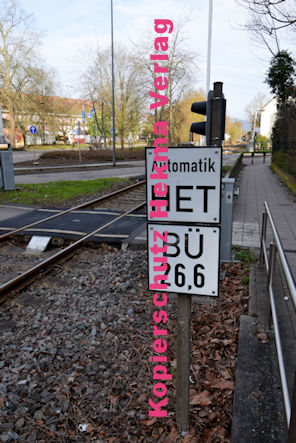 Landau Pfalz Eisenbahn - Landau Bahnübergang BÜ 26,6 - Weißenburger Straße