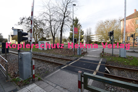 Landau Pfalz Eisenbahn - Landau Bahnübergang BÜ 26,6 - Weißenburger Straße