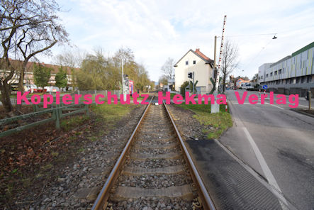 Landau Pfalz Eisenbahn - Landau Bahnübergang BÜ 26,6 - Weißenburger Straße