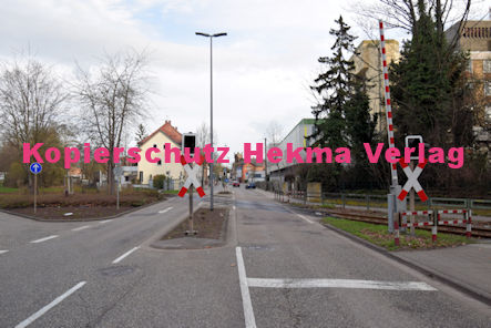 Landau Pfalz Eisenbahn - Landau Bahnübergang BÜ 26,6 - Weißenburger Straße