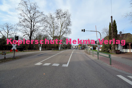 Landau Pfalz Eisenbahn - Landau Bahnübergang BÜ 27,4 - Westbahnstraße