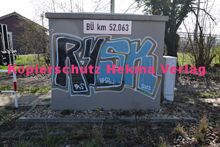 Maximiliansau Eisenbahn - Maximiliansau Bahnübergang - Landstraße/Ortsausgang - Bü 52,063 Maximiliansau 2