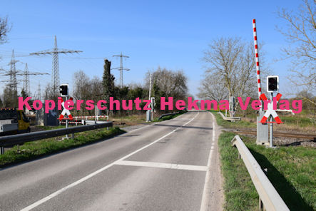 Maximiliansau Eisenbahn - Maximiliansau Bahnübergang - Landstraße/Ortsausgang - Bü 52,063 Maximiliansau 2