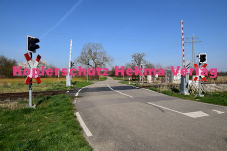 Maximiliansau Eisenbahn - Maximiliansau Bahnübergang - Staudenäcker - Bü 51,735 Maximiliansau 1