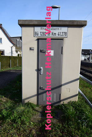 Rheinzabern - Eisenbahn - Rheinzabern - Bahnübergang Bahnhofstr./Mühlgasse - Rheinzabern I Bü 1282 km 41,278