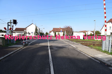 Rheinzabern - Eisenbahn - Rheinzabern - Bahnübergang Bahnhofstr./Mühlgasse - Rheinzabern I Bü 1282 km 41,278