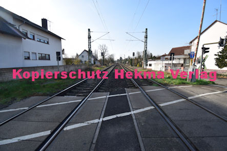 Rheinzabern - Eisenbahn - Rheinzabern - Bahnübergang Bahnhofstr./Mühlgasse - Rheinzabern I Bü 1282 km 41,278