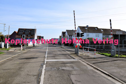 Rheinzabern - Eisenbahn - Rheinzabern - Bahnübergang Rappengasse - Rheinzabern II Bü 1283 km 41,697