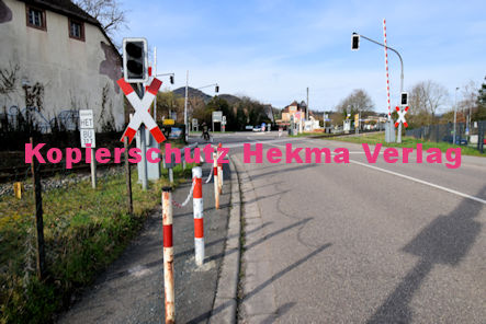 Siebeldingen Pfalz Eisenbahn - Siebeldingen Bahnübergang BÜ 32,7 - Weinstraße