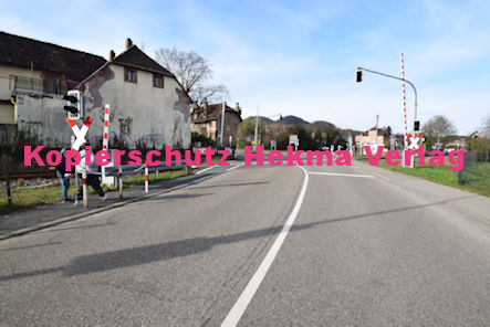 Siebeldingen Pfalz Eisenbahn - Siebeldingen Bahnübergang BÜ 32,7 - Weinstraße