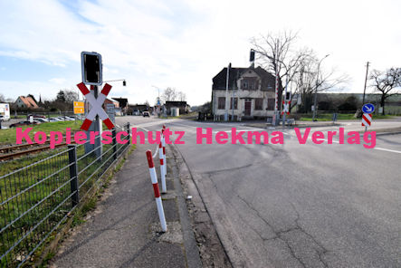 Siebeldingen Pfalz Eisenbahn - Siebeldingen Bahnübergang BÜ 32,7 - Weinstraße