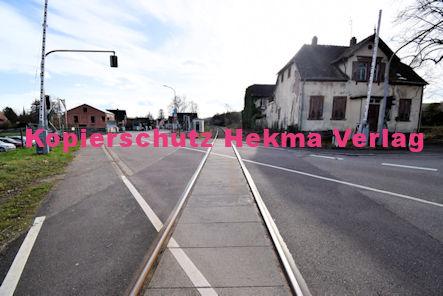 Siebeldingen Pfalz Eisenbahn - Siebeldingen Bahnübergang BÜ 32,7 - Weinstraße