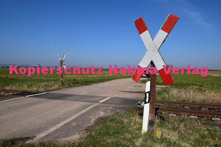 Winden (Pfalz) Eisenbahn - Winden - Bahnübergang BÜ 1331 Waschgasse