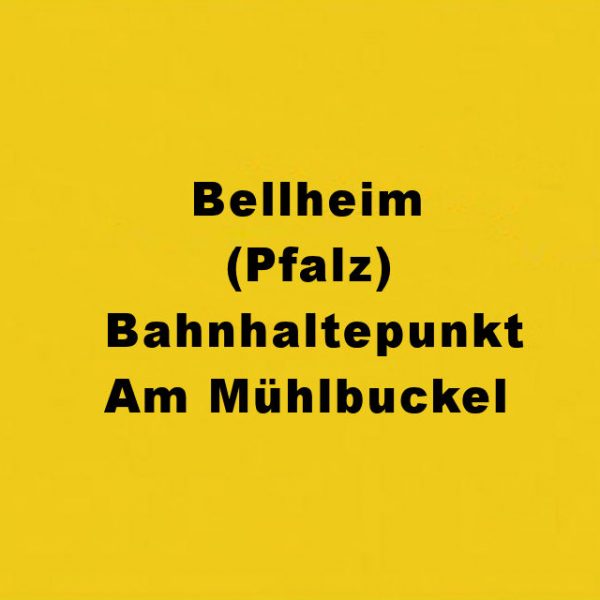 Bellheim (Pfalz) Bahnhaltepunkt Am Mühlbuckel