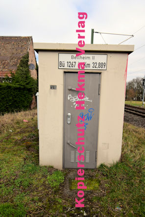 Bellheim Eisenbahn - Bellheim Bahnübergang - Bellheim II Bü 1267 km 32,889