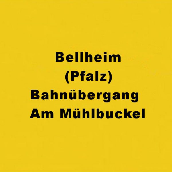 Bellheim (Pfalz) Bahnübergang Am Mühlbuckel
