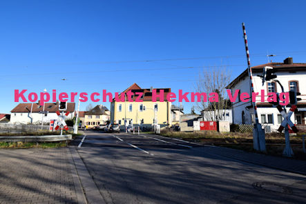 Berghausen (Pfalz) Eisenbahn - Bahnübergang Berghausen - Bü Berghausen 2 km 12,734 Dudenhofer Straße