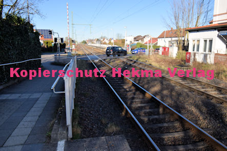 Berghausen (Pfalz) Eisenbahn - Bahnübergang Berghausen - Bü Berghausen 2 km 12,734 Dudenhofer Straße