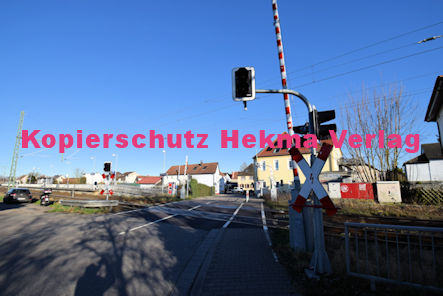Berghausen (Pfalz) Eisenbahn - Bahnübergang Berghausen - Bü Berghausen 2 km 12,734 Dudenhofer Straße