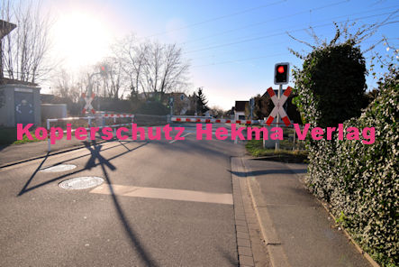 Berghausen (Pfalz) Eisenbahn - Bahnübergang Berghausen - Bü Berghausen 2 km 12,734 Dudenhofer Straße