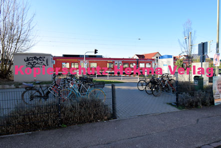 Berghausen (Pfalz) Eisenbahn - Bahnübergang Berghausen - Bü Berghausen 2 km 12,734 Dudenhofer Straße