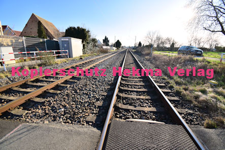 Berghausen (Pfalz) Eisenbahn - Bahnübergang Berghausen - Bü Berghausen 1 km 12,258 Germersheimer Straße