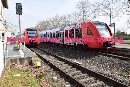 Deidesheim Eisenbahn - Deidesheim Bahnhof - RB45 Wagen 622 539 und RB45 Wagen 623 004