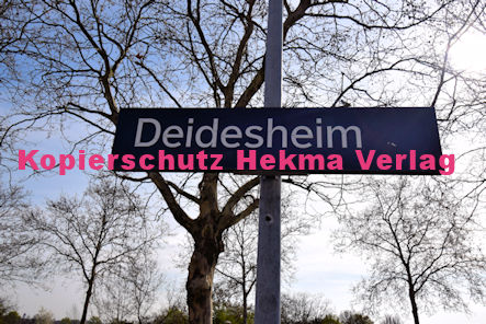 Deidesheim Eisenbahn - Deidesheim Bahnhof - Bahnhofsschild