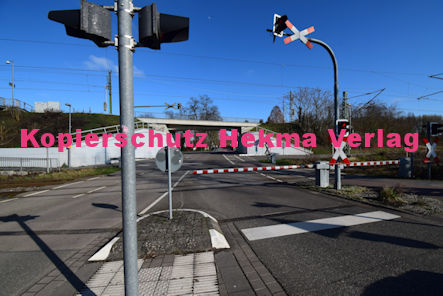 Germersheim Eisenbahn - Bahnübergang Germersheim Bü km 23,908 Rudolf von Habsburg Straße