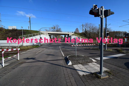 Germersheim Eisenbahn - Bahnübergang Germersheim Bü km 23,908 Rudolf von Habsburg Straße
