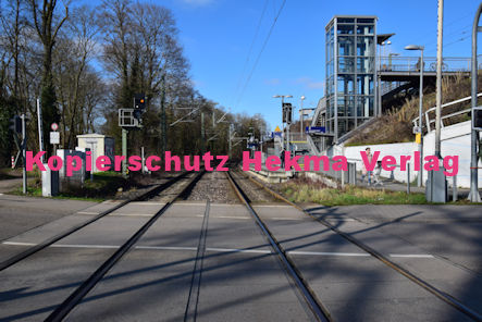 Germersheim Eisenbahn - Bahnübergang Germersheim Bü km 23,908 Rudolf von Habsburg Straße