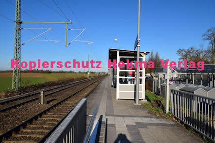 Heiligensten (Pfalz) Eisenbahn - Bahnhaltepunkt Heiligenstein - Bahnsteig