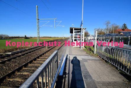 Heiligensten (Pfalz) Eisenbahn - Bahnhaltepunkt Heiligenstein - Bahnsteig