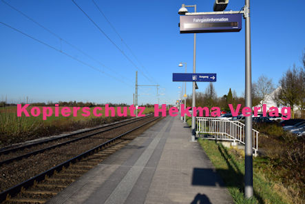 Heiligensten (Pfalz) Eisenbahn - Bahnhaltepunkt Heiligenstein - Bahnsteig