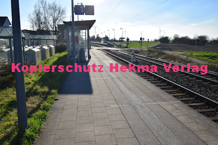 Heiligensten (Pfalz) Eisenbahn - Bahnhaltepunkt Heiligenstein - Bahnsteig