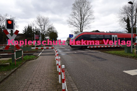 Insheim (Pfalz) - Eisenbahn - Insheim Bahnübergang Bahnhofstraße