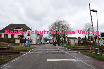 Insheim (Pfalz) - Eisenbahn - Insheim Bahnübergang Bahnhofstraße