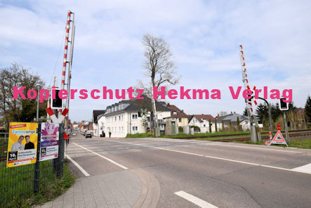 Kandel (Pfalz) - Eisenbahn - Kandel Bahnübergang 1210 Bü 7,1 - Bahnhofstraße