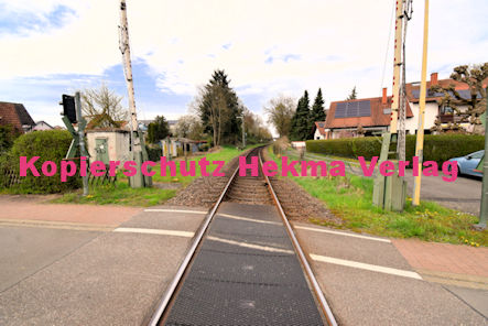 Kandel (Pfalz) - Eisenbahn - Kandel Bahnübergang 1207 Bü 6,136 - Hubstraße