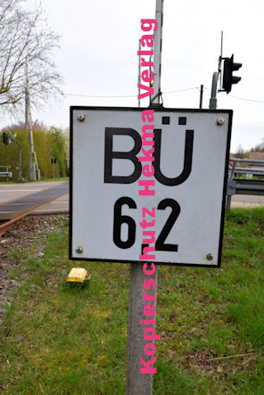 Kandel (Pfalz) - Eisenbahn - Kandel Bahnübergang 1208 Bü 6,267 - Saarstraße