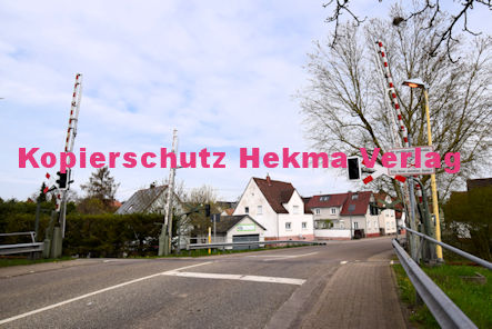 Kandel (Pfalz) - Eisenbahn - Kandel Bahnübergang 1208 Bü 6,267 - Saarstraße