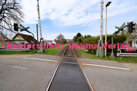 Kandel (Pfalz) - Eisenbahn - Kandel Bahnübergang 1208 Bü 6,267 - Saarstraße